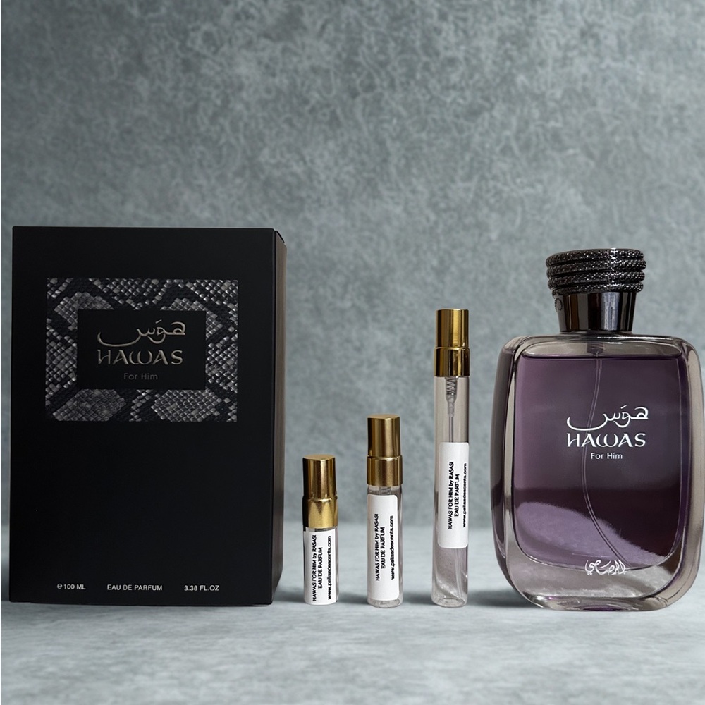 Hawas For Him by Rasasi Decant Sample | Aromatic Aquatic Mens 3ml-10ml